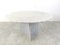 Mesa de comedor vintage redonda de mármol blanco, años 70, Imagen 8
