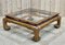 English Coffee Table in Glass and Walnut Burl, 1970s, Image 2