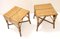 Rattan and Wood Stools, France, 1920s, Set of 2, Image 1