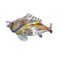 Vintage Colored Murano Glass Fish, 1980s, Image 1