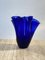 Vintage Blue Handkerchief Vase 3