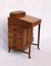 Antique Davenport Womens Desk in Walnut Wood with Inlays, 1890s 14