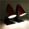 Hook Table Lamps with Orange Shades and Black Bases by J.T. Kalmar, 1950s, Set of 2, Image 1
