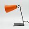 Lampes de Bureau Hook avec Abat-Jour Orange et Socles Noirs par JT Kalmar, 1950s, Set de 2 11