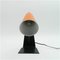 Hook Table Lamps with Orange Shades and Black Bases by J.T. Kalmar, 1950s, Set of 2 7