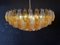 Lampada da soffitto Poliedri in vetro di Murano ambra e trasparente, anni '90, Immagine 7