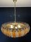 Lampada da soffitto Poliedri in vetro di Murano ambra e trasparente, anni '90, Immagine 14