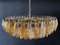 Lampada da soffitto Poliedri in vetro di Murano ambra e trasparente, anni '90, Immagine 5