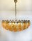 Lampada da soffitto Poliedri in vetro di Murano ambra e trasparente, anni '90, Immagine 29