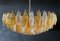 Lampada da soffitto Poliedri in vetro di Murano ambra e trasparente, anni '90, Immagine 23