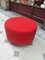 Round Pouf in Red Fabric from Moroso, 1990s, Image 4