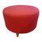 Round Pouf in Red Fabric from Moroso, 1990s, Image 1