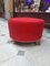 Round Pouf in Red Fabric from Moroso, 1990s 7