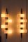 Lámparas de pared Arlus de teca y latón, años 50. Juego de 2, Imagen 17