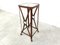 Iron and Faux Leather Side Table in the style of Jacques Adnet, 1970s, Image 4