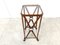 Iron and Faux Leather Side Table in the style of Jacques Adnet, 1970s, Image 1