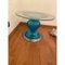 Italian Venetian Blue and Silver Murano Glass Style Coffee Table by Simoeng 8