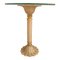 Table Basse Style Vénitienne en Verre de Murano Blanc et Doré par Simoeng, Italie 1