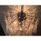 Lámpara de araña italiana de cristal de Murano en blanco y transparente de Simoeng, Imagen 2