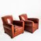 Vintage Club Chairs in Wood and Skay, 1950s, Set of 2, Image 3