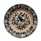 Großer antiker spanischer Keramik Teller mit Vogel von Fajalauza 1