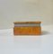 Italian Orange Alabaster Stone Trinket Box by Romano Bianchi, 1970s 1