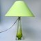 Limettengrüne Tischlampe von Val Saint Lambert, 1960er 1