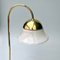 Brass Table Lamp with Opal Glass Shade 2