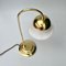 Brass Table Lamp with Opal Glass Shade 3