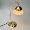 Brass Table Lamp with Opal Glass Shade 5