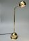 Flexible and Adjustable Brass Halogen Table Lamp from Fischer Leuchten, Germany 1