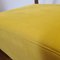 Art Deco Armchair in Yellow Alcantara Fabric, 1940s 9