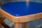 Vintage Bistro Chairs in Beech and Electric Blue Skai, 1950s, Set of 4 8
