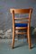 Vintage Bistro Chairs in Beech and Electric Blue Skai, 1950s, Set of 4, Image 12