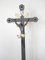 Gusseisen von Jesus Christus am Kreuz mit Granitsockel, Österreich, 1900er 2