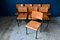 Wooden and Metal Chairs, 1970s, Set of 10, Image 9