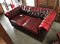 Rotes Vintage Chesterfield Sofa 2