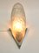 Sconce with Nickeled Brass and Glass Shade, 1930s 3
