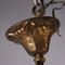 Lámpara de araña vintage con 8 luces de latón, Italia, años 30, Imagen 5