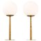 Table Lamps in Brass & Matte Opaline Glass by Hans-Agne Jakobsson, 1950s, Set of 2, Image 1