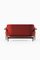 Sofa in Rosewood and Burgundy Leather attributed to Ib Kofod-Larsen, 1956 5