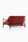 Sofa in Rosewood and Burgundy Leather attributed to Ib Kofod-Larsen, 1956 4