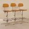 Architect Chairs by Friso Kramer for Ahrend De Cirkel, 1960s, Set of 3 2