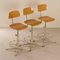 Architects Chairs by Friso Kramer for Ahrend De Cirkel, 1960s, Set of 3 6