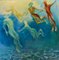 Birgitte Lykke Madsen, Floating Swimmers, Oil Painting 1