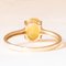 Solitaire Ring in 10k Yellow Gold with Yellow Opal, 2014 5
