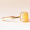 Solitaire Ring in 10k Yellow Gold with Yellow Opal, 2014, Image 6