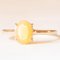 Solitaire Ring in 10k Yellow Gold with Yellow Opal, 2014, Image 2