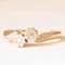 Vintage Toi Et Moi in 9k Yellow Gold with Diamonds, 1950s, Image 2