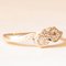 Vintage Toi Et Moi in 9k Yellow Gold with Diamonds, 1950s, Image 7